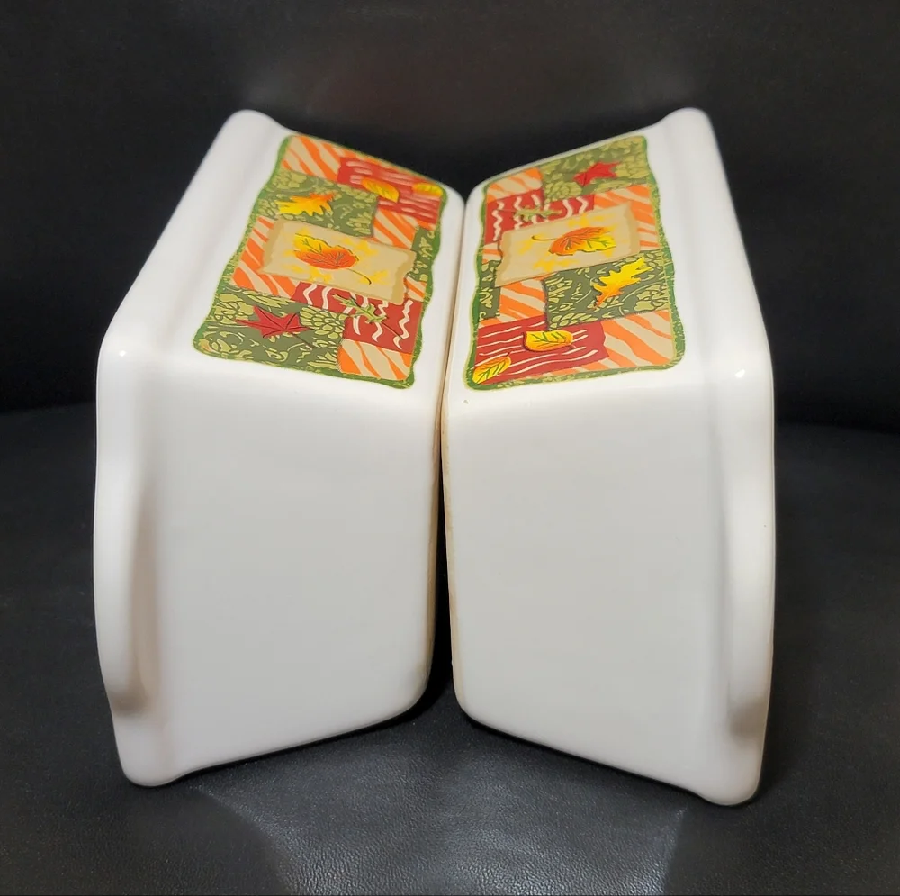 Vintage Garden Ridge Fall Harvest Mini Loaf Pans Set of 2 Autumn Baking Dishes
